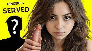 this latina maid surprises with a big dick handjob in 3d anime