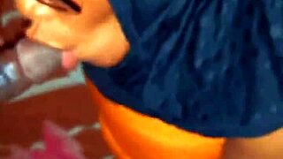 oloshoboyfriend - hijab milf gave me a different feeling as she handles my black cock, it was oiled and first time