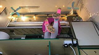 Hidden Cam Catches Sexy Virgin Teen Spreading Legs Under Skirt