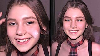 18-Year-Old Cutie Turns Submissive. Homemade Creampie and Facial in Missionary Action?
