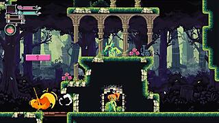 In this Flip Witch pixel hentai game ep 2, the big monster girl uses a huge sextoy