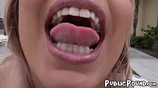 hey, brown and busty aaliyah hadid rides cock outdoors