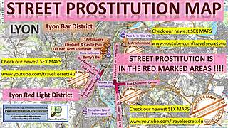 Lyon France Teen Blowjob in Brothel Street Action