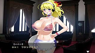 Hey, maid-san, let's play that boin game honey scene 2 in English with big tits and cosplay 😘