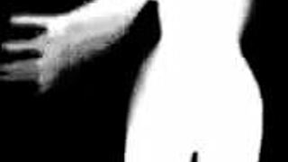 Can you believe this beautiful black trans woman with a monster cock stroking her big tits solo?