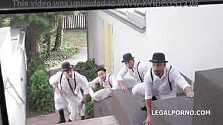 Belle leads the clockwork gang in part 3, turning mad with gio256's ass banging.