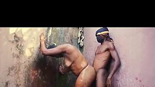 Does the african hot wife enjoy neighbour's big black cock?