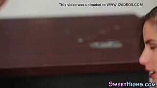 wow, this braces teen gets a huge facial cumshot!