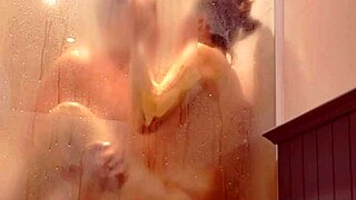 i got my wife fucked hard in the bathroom, damn!