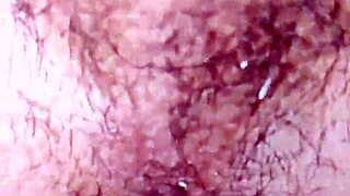 Close up of a hairy ass as it is being fucked without any protection