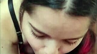 White wolf deepthroats white moon's big cock before riding