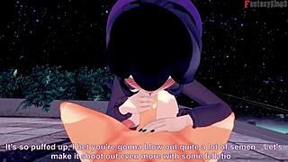 hex maniac trainer class engages in suggestive public sex in pokemon fantasy