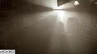 Wicked 1920s Fishnet Babe Gets Fucked Hard in Deepthroat Scene. Brunette Rides Wild!