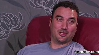 Peculiar Model Gulps Jizz Facial In Blowbang