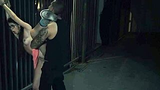 Ever tried gagging a fuck doll in bondage for the first time?