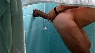 Extreme anal gape with a massive buttplug and squirting finish