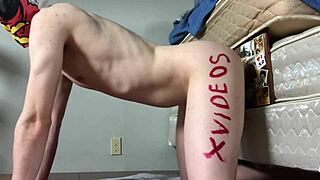 Beautiful shemale gets deep anal penetration with a black dildo