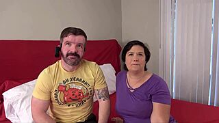 Desperate amateurs Foxxxy, Lexi, and Emma got their big tit milf bodies stretched at casting