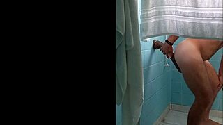 Extreme anal gape with a massive buttplug and squirting finish