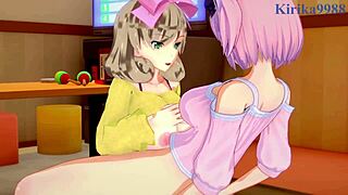 ryona and yumi and haruka and hibari intense futanari sex - senran kagura hentai 😏