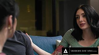 pregnant wife pushes husband seth gamble to bang instructor anna de ville in wild quickie