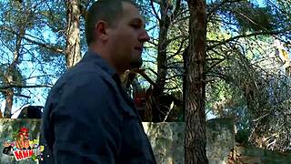 Black African voodoo witch screams during intense anal pounding and wild squirting.