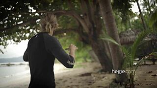 Four Stunning Beauties Bare All on a Nude Beach