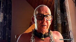 Dominatrix mistress april oversees discipline in the prison aisle