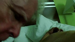 A straight man enjoys oral sex with another man