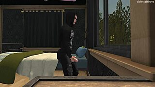 i watch my neighbor pound his bimbo stepmom hard by the pool, her tits bouncing wildly as she moans for more