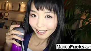 Just saw Asian Marica wandering the house before she starts touching herself solo.