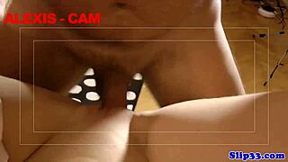 European amateur babe sucks off old man during casting