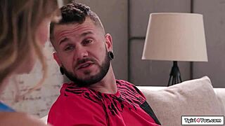 Korra Del Rio and Lena Moon in a hot threesome with Tgirl action