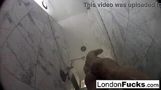 Wow, London Keyes Gets Soaked Playing with Her Big Tits and Ass