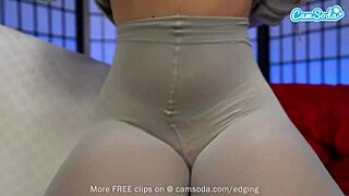 Petite Latina amateur teases with edging blowjob before taking massive shaft