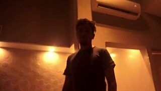 My stepsister swallows my dick after watching a movie