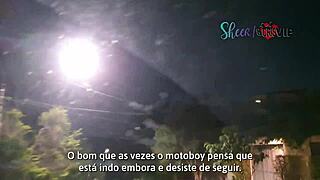 Motoboy stranger drilled my ass bareback at Lapa lookout!