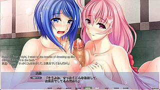 Akumeru Family - Harem Route Part 2 - Dual Step-Sister Titfuck