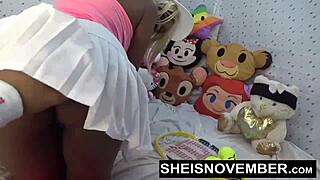 I’m desperate to lift this skirt and take that black pussy, MsNovember owes me