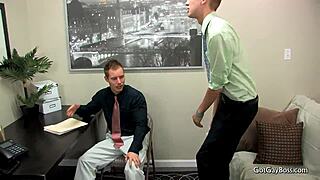 Dylan chambers intensely fucks and sucks gay boys at office
