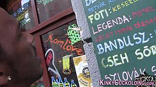 European Babe Rides Big Black Cock