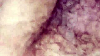 Close up of a hairy ass as it is being fucked without any protection