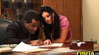 Brunette milf india summer begs for bbc anal