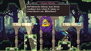 Flip Witch Pixel Hentai Ep 6: Femdom Creampie Explodes in the Forest!