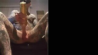 Hey, check out this hot fleshlight session with tat jack