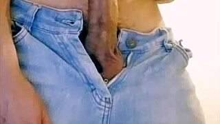 This gay guy masturbates his big cock on webcam