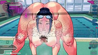 Training Milf Instructor Aya with Anal Creampie Emotions