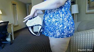 SHOWING OFF MY BIG ASS IN PANTIES AND THONGS FAT ASS TEASE AND BOOTY SHAKING