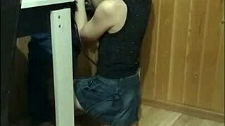 While Guests Walked By, I Gave An Amazing Blowjob On The Balcony With Big Cock!