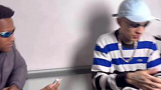 the sluts called two guys for a wild threesome with cocks everywhere